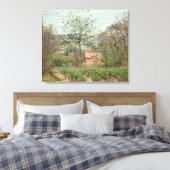 コテージまたはピンクハウス キャンバスプリント (インサイチュ (寝室))