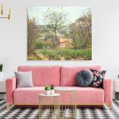 コテージまたはピンクハウス キャンバスプリント (インサイチュ (リビング))