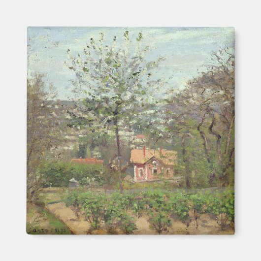 コテージまたはピンクハウス マグネット (正面)