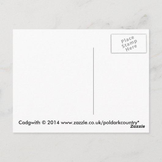 コテージアットカドウィズコーンウォール写真 ポストカード (裏面)