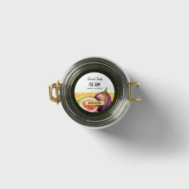 コテージイチジクのジャムリッドラベルシール ラウンドシール