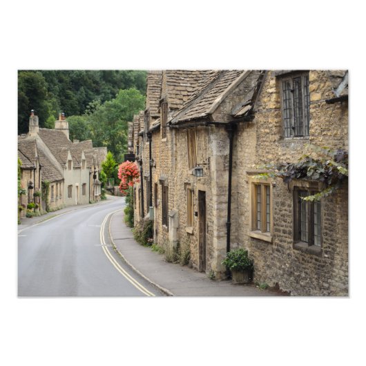 コテージインCastle Combe，英国フォトプリント フォトプリント (正面)