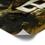 コテージウィズツリーズヴァンゴッホファインアート ポスター (角)