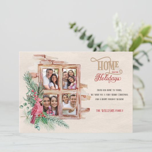 コテージウィンドウホームfor the Holidays 4写真 シーズンカード (スタンド正面)