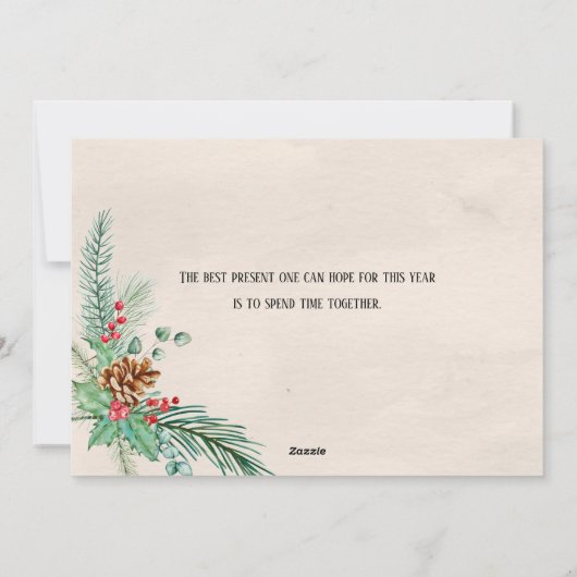 コテージウィンドウホームfor the Holidays 4写真 シーズンカード (裏面)