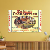 コテージエアトモールクランベリーブランドラベル キャンバスプリント (インサイチュ (リビング))