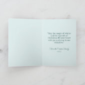 コテージエレガントハウスウィンタークリスマスシーン シーズンカード (内部)