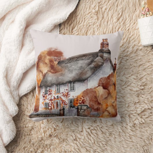 コテージオータムハウスフローラ秋装飾用クッション クッション (ブランケット)