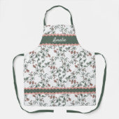 コテージカスタムガーデンフローラアートパターン エプロン (正面)