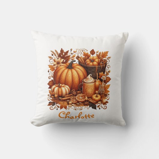 コテージカスタムコア秋ビーブスカスケットコケットボウ クッション (正面)