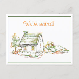 コテージカラフルの新しい住所案内はがき 案内ポストカード