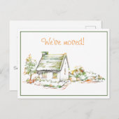 コテージカラフルの新しい住所案内はがき 案内ポストカード (正面/裏面)