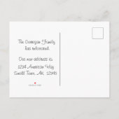 コテージカラフルの新しい住所案内はがき 案内ポストカード (裏面)