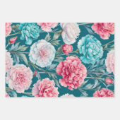 コテージカラフル花包み紙シート ラッピングペーパーシート (正面2)