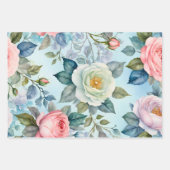 コテージカラフル花包み紙シート ラッピングペーパーシート (正面)