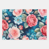 コテージカラフル花包み紙シート ラッピングペーパーシート (正面2)