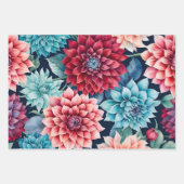 コテージカラフル花包み紙シート ラッピングペーパーシート (正面)