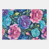 コテージカラフル花包み紙シート ラッピングペーパーシート (正面2)