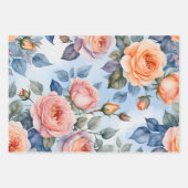 コテージカラフル花包み紙シート ラッピングペーパーシート (正面3)