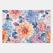 コテージカラフル花包み紙シート ラッピングペーパーシート (正面2)