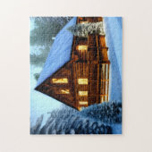 コテージカントリーノーザンパインキャビン ジグソーパズル (縦)