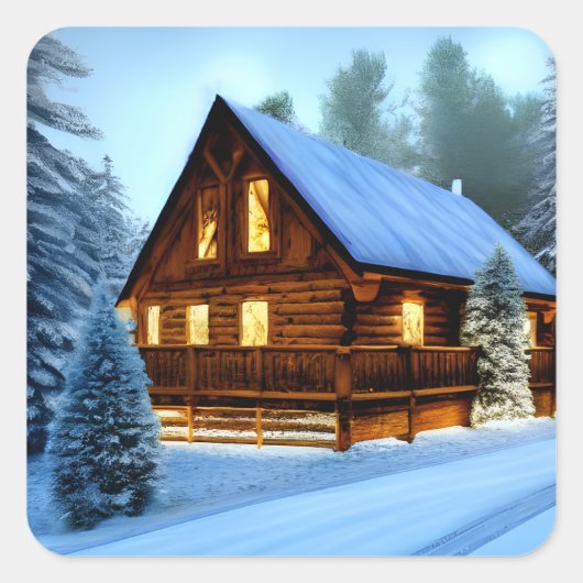 コテージカントリーノーザンパインキャビン スクエアシール (正面)