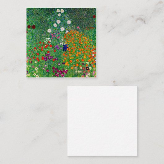 コテージガーデングスタフクリムト スクエア名刺 (正面/裏面)