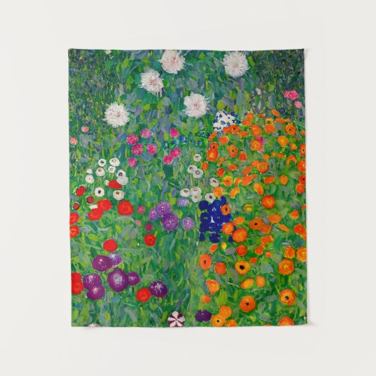 コテージガーデングスタフクリムト タペストリー (正面)
