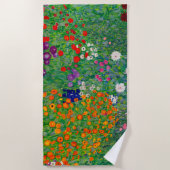 コテージガーデングスタフクリムト ビーチタオル (正面)
