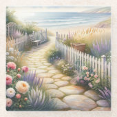 コテージガーデンパスザシー ガラスコースター (正面)