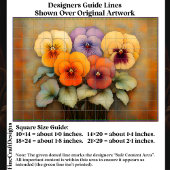 コテージガーデンパンジー、ヴィンテージEF8Lデコページ 薄葉紙