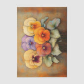 コテージガーデンパンジー、ヴィンテージEF8Rデコページ 薄葉紙 (正面)