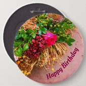 コテージガーデンパーソナライズされた 缶バッジ (正面&裏面)