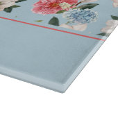 コテージガーデンフラワパーソナライズされたー カッティングボード (角)