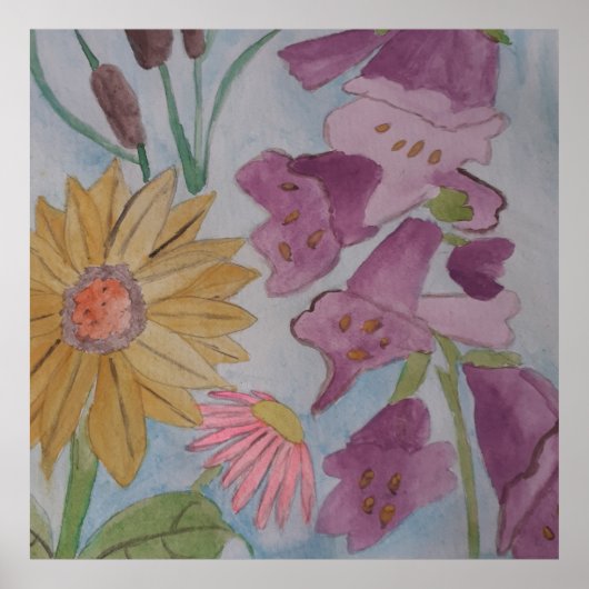 コテージガーデンフラワーポスター ポスター (正面)