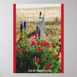 コテージガーデンラブゴッドフローラフラワーポスター ポスター