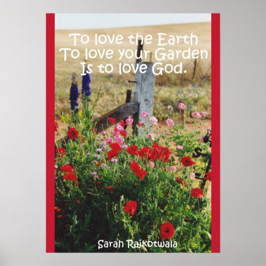 コテージガーデンラブゴッドフローラフラワーポスター ポスター (正面)