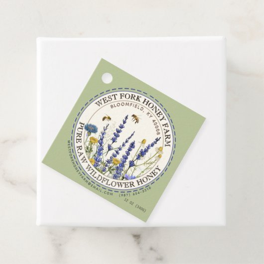 コテージガーデンワイルドメドウハニーとミツバチ フェイバータグ (インサイチュ)