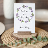 コテージガーデン結婚フローラ テーブルナンバー