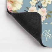 コテージガーデン花パタパーソナライズされたーン マウスパッド (コーナー)