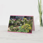 コテージガーデン 春の花園の花 ガーデンカード カード (正面)