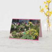 コテージガーデン 春の花園 カード (黄色い花)
