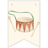 コテージキノコ木製玩具ベビー誕生日 バンティングフラッグ (第2の旗)