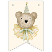 コテージキノコ木製玩具ベビー誕生日 バンティングフラッグ (第1の旗)