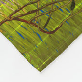 コテージキャビンデコールムーンライトディアカスタマイザ2022 フリースブランケット (角)