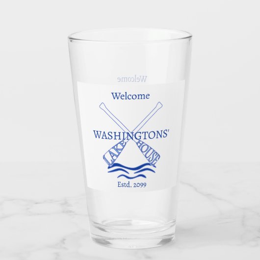 コテージキャビンレイクハウス飲み物用品ピントビール タンブラーグラス (裏面)