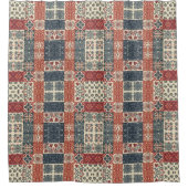 コテージキルト シャワーカーテン (正面)