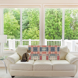 コテージキルト フリースブランケット