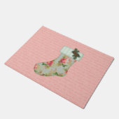 コテージクリスマスストッキング ドアマット (アングル)