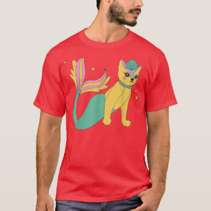 コテージグランジコア妖精の人魚の猫の女性g tシャツ
